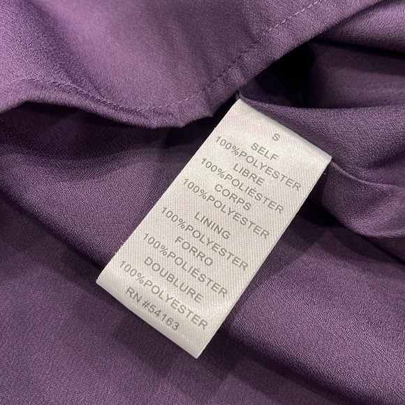 NEW Jessica Simpson Cap‎ Sleeve Baby Doll Dress Purple & Gold Size Small - Picture 7 of 10